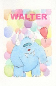 Walter is a happy-go-lucky guy who is always seen with his matching monster balloon.